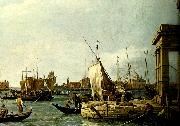antonio canaletto vy fran tullhuskajen i venedig Sweden oil painting reproduction